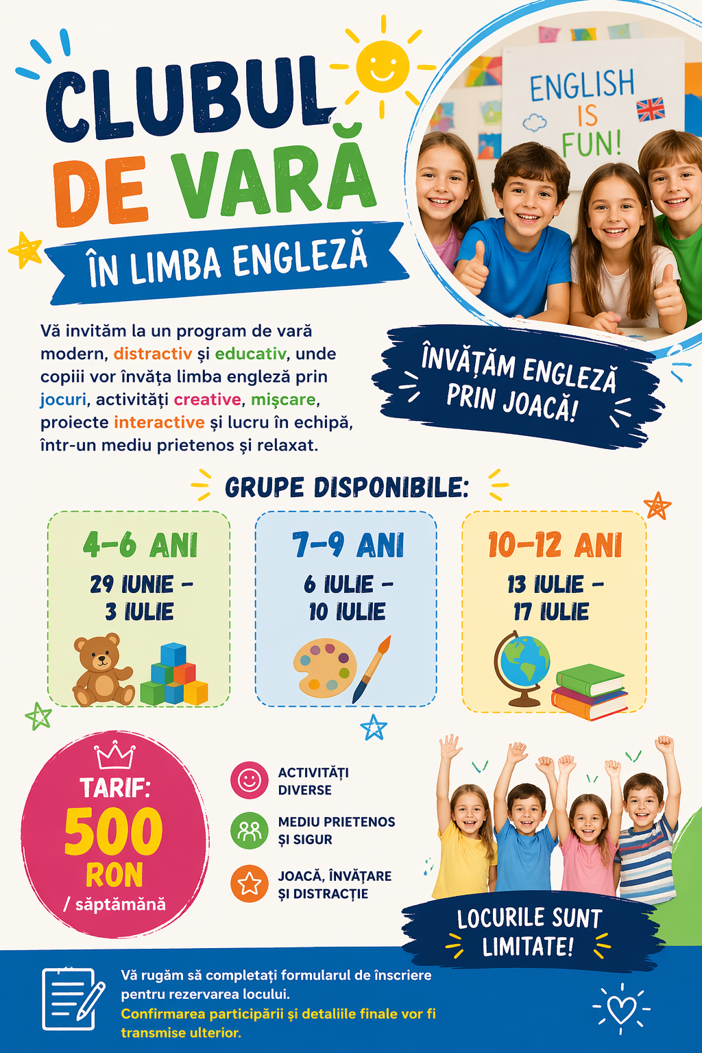 Clubul de Vară în Limba Engleză — DreamCiti